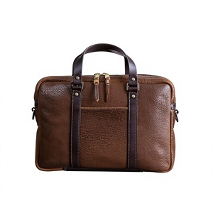 Maletín para Portátil de Cuero Genuino BS INTERNATIONAL, Estilo Coreano, Ligero, Gran Capacidad, Impermeable, con Correa para Hombro - Product Image 2