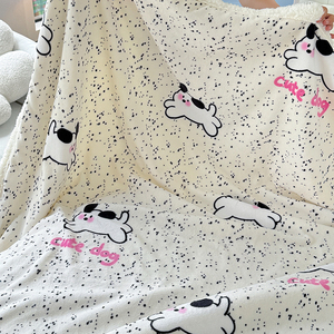 High Gram Weight Lamb Fleece Printed Blanket 100% Polyester Knitted Embroidered Pattern New <strong>Single</strong> Nap Cover <strong>Bedding</strong> Spread - Product Image 4