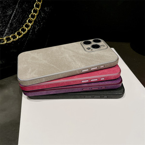 Funda para Teléfono con Textura de Cuero en Todas las Esquinas para iPhone 17 Pro Max, 16 Pro, con Protector de Lente Integrado para 15 Pro y Diseño de Mezclilla - Product Image 2