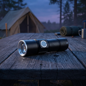Linterna LED Recargable Tipo-C, Mini Linterna EDC de Aleación de Aluminio, Luz de Bolsillo Portátil - Product Image 1