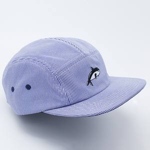 Gestreifte Patchwork-Stickerei 5-Panel Baseballkappe mit flachem Schirm für Herren und Damen – Frühling/Sommer, Streetwear, Retro, Hip-Hop, Koreanisch - Product Image 3