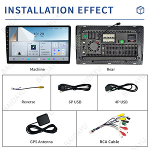 Baidayu 2DIN T9 7/9/10inch android12 8 lõi 360 máy ảnh phổ xe DVD <span class=keywords><strong>Player</strong></span> cho Nissan Kia Honda TOYOTA VW Ford GPS BT WIFI - Product Image 2