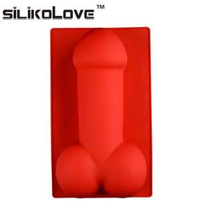 Molde de Silicona para Pastel con Forma de Pene, Marca MUYULINS, Platino LFGB, Antiadherente, Libre de BPA - Product Image 2