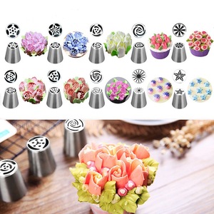 Stainless Steel Piping Tip Set Round Reusable Butter Piping Cake Decorating Supplies - Product Image 5
