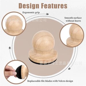 Cross-border wooden pet dog scratching mat, wooden dog paw bone shaped dog <b>nail</b> <b>file</b>, dog scratching board grinding board - Product Image 3