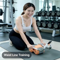 Rodillo Abdominal Automático con Rebote para Entrenamiento Deportivo para Adultos, Nuevo, para Ejercicios Abdominales en Casa