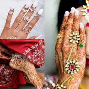 Atacado arte corporal mehndi adesivos produtos nail art tela henna tatuagem modelo esvaziando henna adesivos