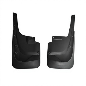 FOR Land Cruiser LC200 Mud Flaps 2016-2021 GT Body Kit Rear <b>Plastic</b> Black - Product Image 5