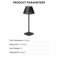 Lampe de table moderne à commande tactile, lampe de chevet LED rechargeable pour mariage, fête, chambre à coucher, décoration de la maison