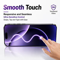 3 films de protection pour écran anti-lumière bleue et confidentialité en verre violet et 1 coque de téléphone en TPU pour iPhone