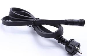 1,5 m conectable UE-Macho negro plano de alambre para iluminación decoración 220v Led <span class=keywords><strong>Cruz</strong></span> cadena de luces - Product Image 3