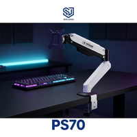 Soporte de Brazo para Monitor Individual Senjiang Premium con Resorte de Gas, Ajustable en Altura, con Abrazadera para Pantallas de 13-32 Pulgadas, para Juegos y Oficina