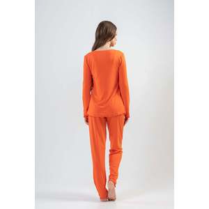 ชุดนอนแขนยาวผู้หญิง ผ้าไลโอเซลล์ คอปาทัลี ไคคิค ดีไซน์บิบิลาลี วอร์เทกส์ ชุดนอนใส่สบาย - Product Image 1