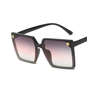 Fashion Custom Round Face Big <b>Frame</b> Sunglasses Leopard Head Decorative Sunglasses - Product Image 6