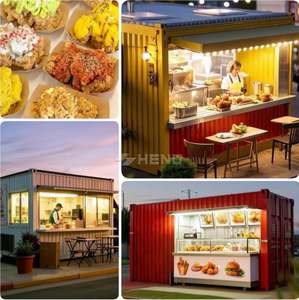 Conteneur maritime préfabriqué mobile de 20 pieds, bar, café, <span class=keywords><strong>kiosque</strong></span> alimentaire, design moderne, entièrement décoré, respirant, montage rapide - Product Image 2