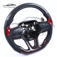 Volant sport en fibre de carbone personnalisé avec voyant de changement de vitesse LED pour JEEP Track-hawk SRT 2014+