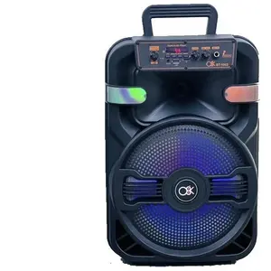 10 pouces haut-parleur Portable Bluetooth karaoké carré danse haut-parleur en plein air fête scène Audio filaire Microphone haut-parleur