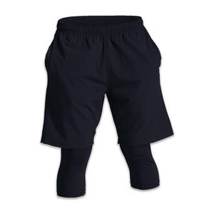 Pantalones Cortos Deportivos de Baloncesto para Hombre, Malla 2 en 1, Casuales de Gimnasio, Impermeables, Transpirables, Antiarrugas, de Secado Rápido, Servicio OEM, Poliéster - Product Image 2