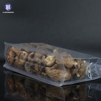 Sacs en plastique de qualité alimentaire avec fermeture éclair en Mylar, fond plat, imprimés en gravure transparente brillante, avec logo personnalisé, pour biscuits et épices