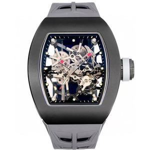Wine Bar-shaped High-end 035 Black Ceramic Top-quality <b>Skeletonized</b> Waterproof Tourbillon <b>Automatic</b> Mechanical <b>Watch</b> for Men - Product Image 1