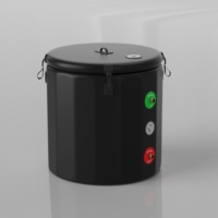 AMBOHR Baignoire à glace moderne autoportante Baignoire gonflable Bain à eau froide pour athlète Spa Massage Draineur pour salle de sport