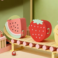 Lonchera portátil con forma de fruta (piña, fresa, sandía) para estudiantes, apta para microondas.