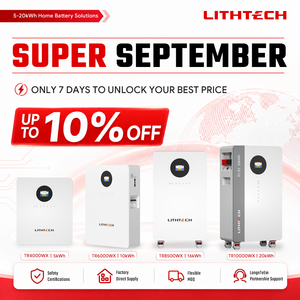 بطارية ليثيوم فوسفات الحديد LITHTECH من المخزون الأوروبي 51.2 فولت 280 أمبير ساعة 314 أمبير ساعة 5 كيلو واط 10 كيلو واط 15 كيلو واط لنظام الطاقة الشمسية مع نظام إدارة البطارية JK - Product Image 2
