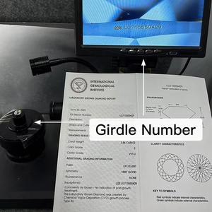 HPHT CVD VVS VS 우수한 포르투갈어 컷 랩 생성 다이아몬드 화이트 컬러 합성 IGI 인증 랩 성장 다이아몬드 - Product Image 4