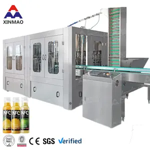 Personnalisation en usine Ligne de production d'embouteillage automatique de jus 1000-36000BPH Machine de remplissage de jus