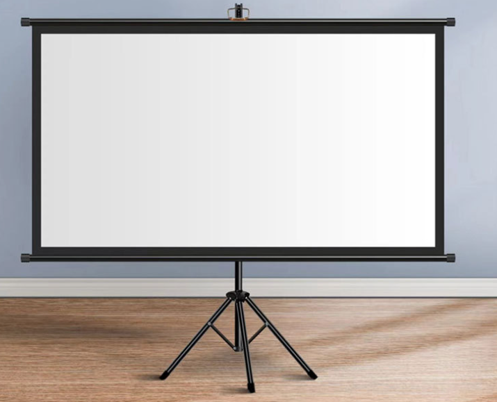 Мини-Новый 100 дюймов складной штатив домашний проектор экран занавес