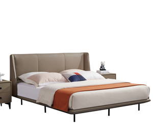 Sillín de tela de cuero de alta calidad tapizado moderno minimalista cama King Size Villa apartamento camas de lujo sala de estar de lujo <span class=keywords><strong>Peyo</strong></span> 1 - Product Image 2