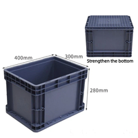 Boîtes de stockage logistique en PP recyclable SHUNMEI, bacs en plastique, caisses empilables, logo personnalisé en couleur, plastique