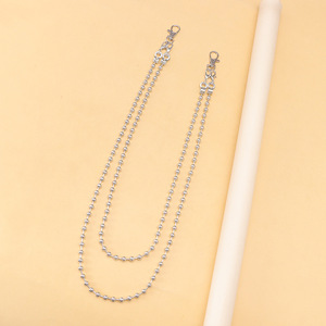 Double Layer Round Bead Metal Waist <b>Chain</b> For Men Denim Pants Hip Hop Accessory Durable Fashionable White K - Product Image 4
