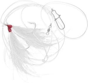 Bucktail Teaser Hook para agua salada Fabricante Anzuelo de pesca Rig <span class=keywords><strong>Fluke</strong></span> Killer Rig B06 - Product Image 5