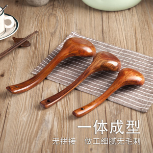 Sunshine Hemu Wooden Soup Ladle Large Long Handle Non Stick Kitchen Hot Pot Serving Spoon Eco Friendly Hand Wash Only - Product Image 2