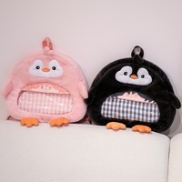 Sac à dos en peluche personnalisé avec animaux en peluche mignons de dessin animé, faible MOQ, fabrication sur mesure