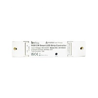 Bilihondim Matter Control RGB Dimmer 1 canal Google Assistant 24/12V 16 millions de couleurs sans fil mural avec fonction minuterie