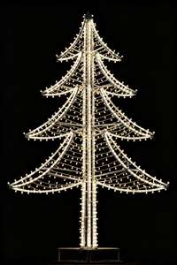 Coloré LED Arbre De Noël PVC Cadre Tour Intérieur/Extérieur Paysage Décoratif Lumières Télécommande IP68 Jour De L'an - Product Image 3