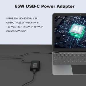 Pabrik langsung DANGELIFE 65W pengisi daya Laptop tipe-c 20V 3.25A pengisi daya Cepat kabel dapat ditarik PD untuk lintang 7270 7370 5420 - Product Image 2