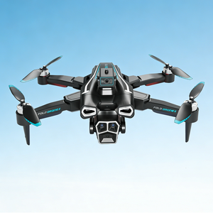 Drone pliable sans balais avec positionnement par flux optique, mode sans tête, double caméra HD 4K, pour selfies en extérieur - Product Image 1