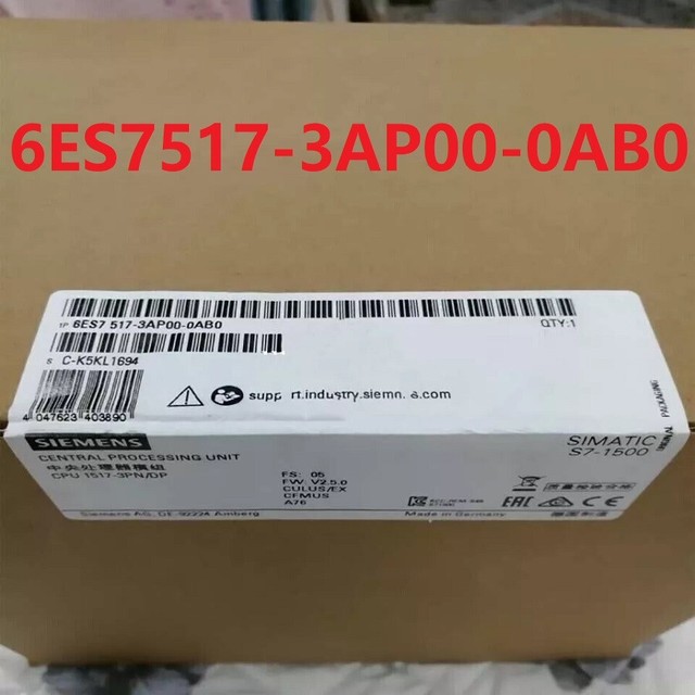 6es7517-3ap00-0ab0 Cpu Module 6es7 5173 Ap00 0ab0 in Box Brand New and Original One-year Warranty Brand New and Original