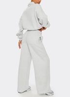 Vêtements d'automne de haute qualité, ensemble deux pièces, ensembles de pulls tendance, polos, sweat-shirts, pantalons amples à jambes larges, ensembles de fitness pour femmes