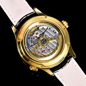 <b>Top</b> Quality Designer Style Automatic World Time Global Cities Dual Time Zone Power Reserve Sapphire <b>Rose</b> Gold Mens Luxury Watch - Product Image 3