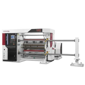ZONTAI High quality High Speed Slitting Rewinder Machine for Self-adhesive paper label/PVC/PET/BOPP Film