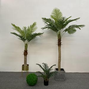 2025 nouveau tronc et feuilles en plastique de palmier <span class=keywords><strong>Phoenix</strong></span> Roebelenii artificiel pour décor de paysage extérieur intérieur - Product Image 2