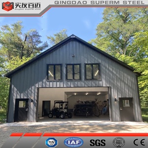 Personalizado 24X50X16 Edificios prefabricados de acero Casa prefabricada Almacén Camión Estacionamiento de automóviles Cobertizo Garaje de metal <span class=keywords><strong>Precio</strong></span> con diseño - Product Image 6