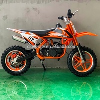 CloverATV Moto tout-terrain 2 roues 50cc à prix abordable, mini moto cross populaire avec démarrage électrique