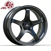 Jantes monobloc forgées 16-24 pouces, couleur bronze, 5 branches, lèvre polie, concave profond, jante en alliage 5x112 5x114.3 pour voiture de performance JDM