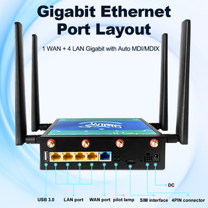 Bộ định tuyến 5G WiFi6, khe cắm <span class=keywords><strong>SIM</strong></span> kép, khe cắm <span class=keywords><strong>M2</strong></span>, modem CPE LTE Gigabit Mesh cho kết nối không dây tốc độ cao ổn định - Product Image 5