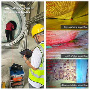 Anti Rollover Super Obstacle 4MGP Cuchillas de turbina eólica Tubería de drenaje de alcantarillado Inspección Crawler Robot Cámara - Product Image 6